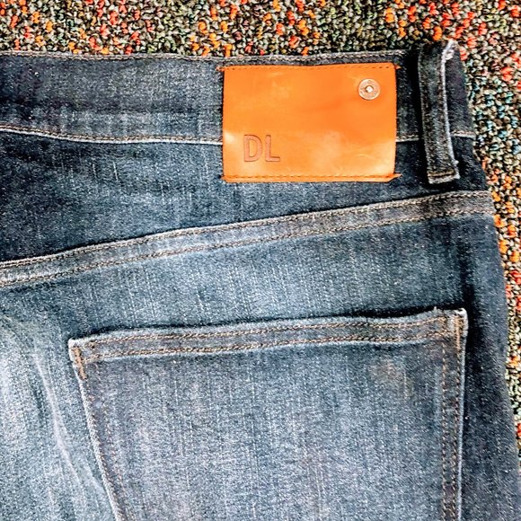 DL1961 Russell Men's Jeans Dark Wash Denim - Picture 4 of 8